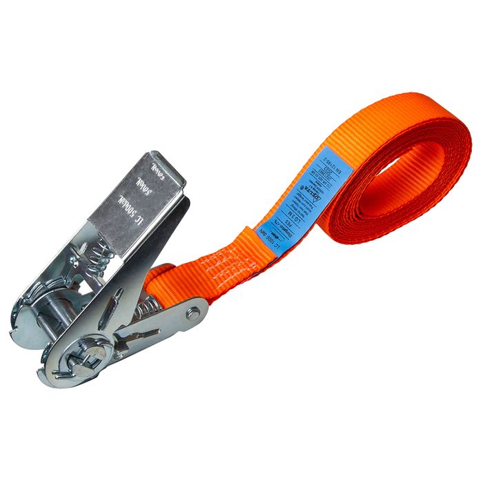 Omsnoerband met ratel – 25 mm x – 500 daN – Oranje