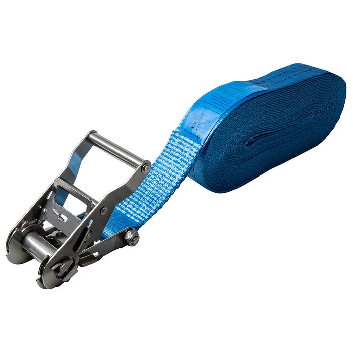 Omsnoerband met RVS ratel – 35 mm x – 1000 daN – Blauw