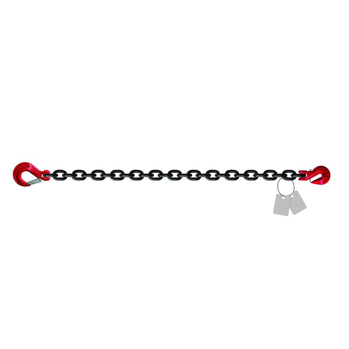 Grade 80 – Spanketting 10 mm x – Met één klephaak – LC 63 kN